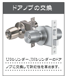 ドアノブの交換